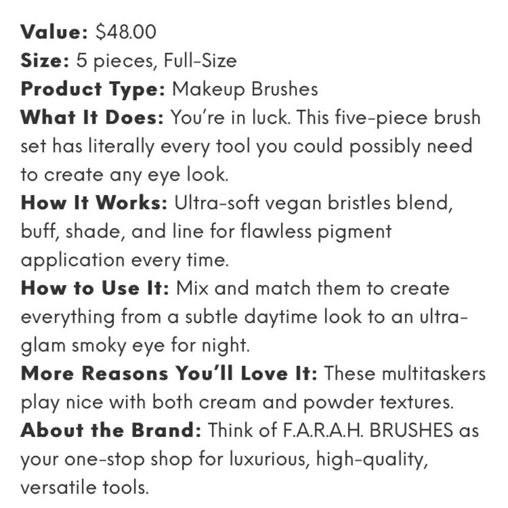 FARAH brushes - Picture 3 of 4